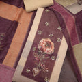Lovely Mauve Modal Cotton Printed Hand Work Salwar Suit with Dupatta