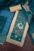 Royal Teal Blue Modal Cotton Hand Work Salwar Suit with Dupatta