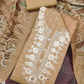 Charming Beige Modal Cotton Hand Work Salwar Suit with Dupatta