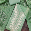 Graceful Mint Green Modal Cotton Hand Work Salwar Suit with Dupatta