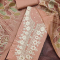Stunning Pink Modal Cotton Printed Hand Work Salwar Suit with Dupatta