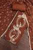 Premium Brown PV Chanderi Embroidery Hand Work Salwar Suit with Dupatta
