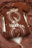 Premium Brown PV Chanderi Embroidery Hand Work Salwar Suit with Dupatta