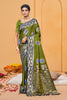 Elegant Olive Green Soft Silk Woven Designer Saree for Women