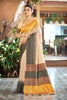 Elegant Cream Slub Silk Woven Saree for Women