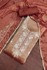 Charming Rust Brown Salsa Beads Embroidery Work Salwar Suit with Dupatta