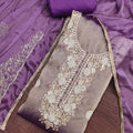 Grateful Grey Salsa Beads Embroidery Work Salwar Suit with Dupatta