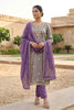 Grateful Grey Salsa Beads Embroidery Work Salwar Suit with Dupatta