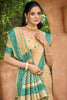 Stylish Beige Assam Silk Woven Designer Saree for Women