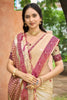 Lovely Beige Assam Silk Woven Designer Saree for Women