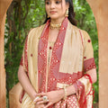 Stunning Beige Assam Silk Woven Designer Saree for Women