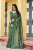 Graceful Green Khadi Raw Silk Woven Paithani Saree for Women