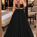 Elegant Black Georgette Embroidered Mirror Work Indo Western Lehenga Choli for Women
