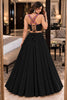 Elegant Black Georgette Embroidered Mirror Work Indo Western Lehenga Choli for Women