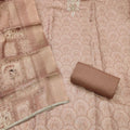 Stunning Pink Shimmer Line Printed Salwar Suit with Hand Work Dupatta