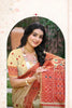 Elegant Beige Assam Silk Woven Work Designer Saree