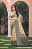 Stylish Beige Assam Silk Woven Designer Work Saree