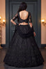 Glorious Black Heavy Net Embroidered Designer Lehenga Choli with Dupatta for Women