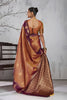 Adorable Brown Silk Woven Saree with Zari Border for Women