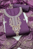 Gorgeous Purple PV Cotton Salwar Suit with Embroidery Work for Women