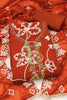 Striking Rust Orange PV Cotton Salwar Suit with Embroidery Work and Dupatta for Women