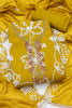 Vibrant Mustard Yellow PV Cotton Salwar Suit with Embroidery Work and Dupatta for Women