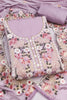 Mesmerizing Lavender PV Cotton Salwar Suit with Embroidery Work and Dupatta for Women