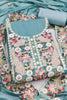 Trendy Sky Blue PV Cotton Salwar Suit with Designer Embroidery Work and Dupatta for Women