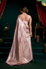 Beautiful Mauve Pink Satin Silk Zari Woven Designer Saree for Women