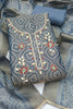 Stylish Blue Shimmer Cotton Linen Salwar Suit with Hand Work Printed Dupatta for Women