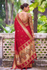 Striking Red Silk Woven Designer Saree for Women