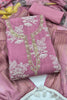Graceful Mauve Pink Cotton Silk Designer Salwar Suit Printed Dupatta for Women