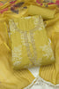 Vibrant Mustard Yellow Cotton Silk Salwar Suit and Printed Dupatta for Women
