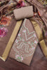 Elegant Brown Cotton Silk Salwar Suit and Printed Dupatta for Women