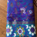 Royal Blue Silk Woven Designer Saree for Women