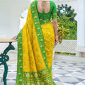 Vibrant Mustard Yellow Silk Woven Designer Saree for Women