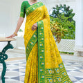 Vibrant Mustard Yellow Silk Woven Designer Saree for Women