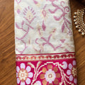 Elegant Cream Silk Woven Designer Saree for Women