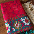 Radiant Rani Pink Silk Woven Designer Saree for Women