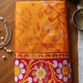 Gorgeous Mustard Orange Silk Woven Designer Saree for Women