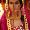 Magenta and White Traditional Lehenga Choli with Mirror and Embroidery Work
