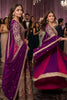 Lovely Purple and Magenta Georgette Embroidered Readymade Gown with Dupatta for Women