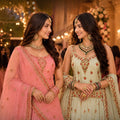 Stunning Pink Embroidered Designer Lehenga Choli Set with Matching Dupatta for Wedding