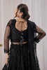 Glamorous Black Net Designer Lehenga Choli with Sequin Embroidery Work and Dupatta for Women