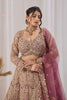 Opulent Mauve Net Designer Lehenga Choli with Heavy Embroidery Work and Dupatta