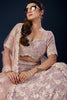 Stylish Blush Pink Georgette Designer Lehenga Choli with Heavy Embroidery Work and Dupatta