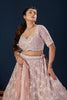 Stylish Blush Pink Georgette Designer Lehenga Choli with Heavy Embroidery Work and Dupatta