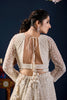 Elegant Ivory White Net Designer Lehenga Choli with Heavy Embroidery Work and Dupatta
