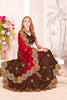Designer Maroon and Brown Silk Saree with Heavy Golden Border Work