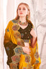 Designer Mustard Yellow and Olive Green Silk Saree  Weddings Parties